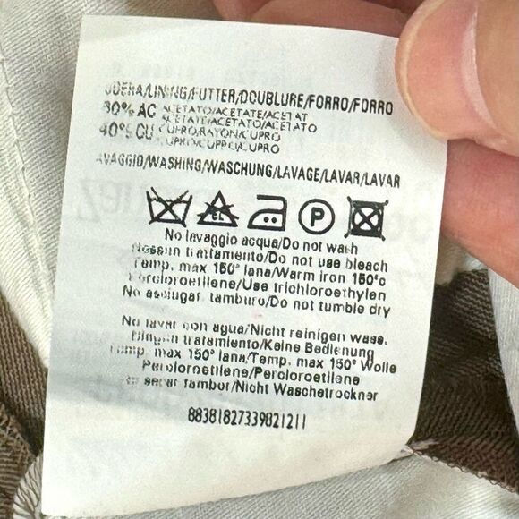 Zanella Todd Brown Flat Front Dress Pants. Size 36. - Picture 8 of 9